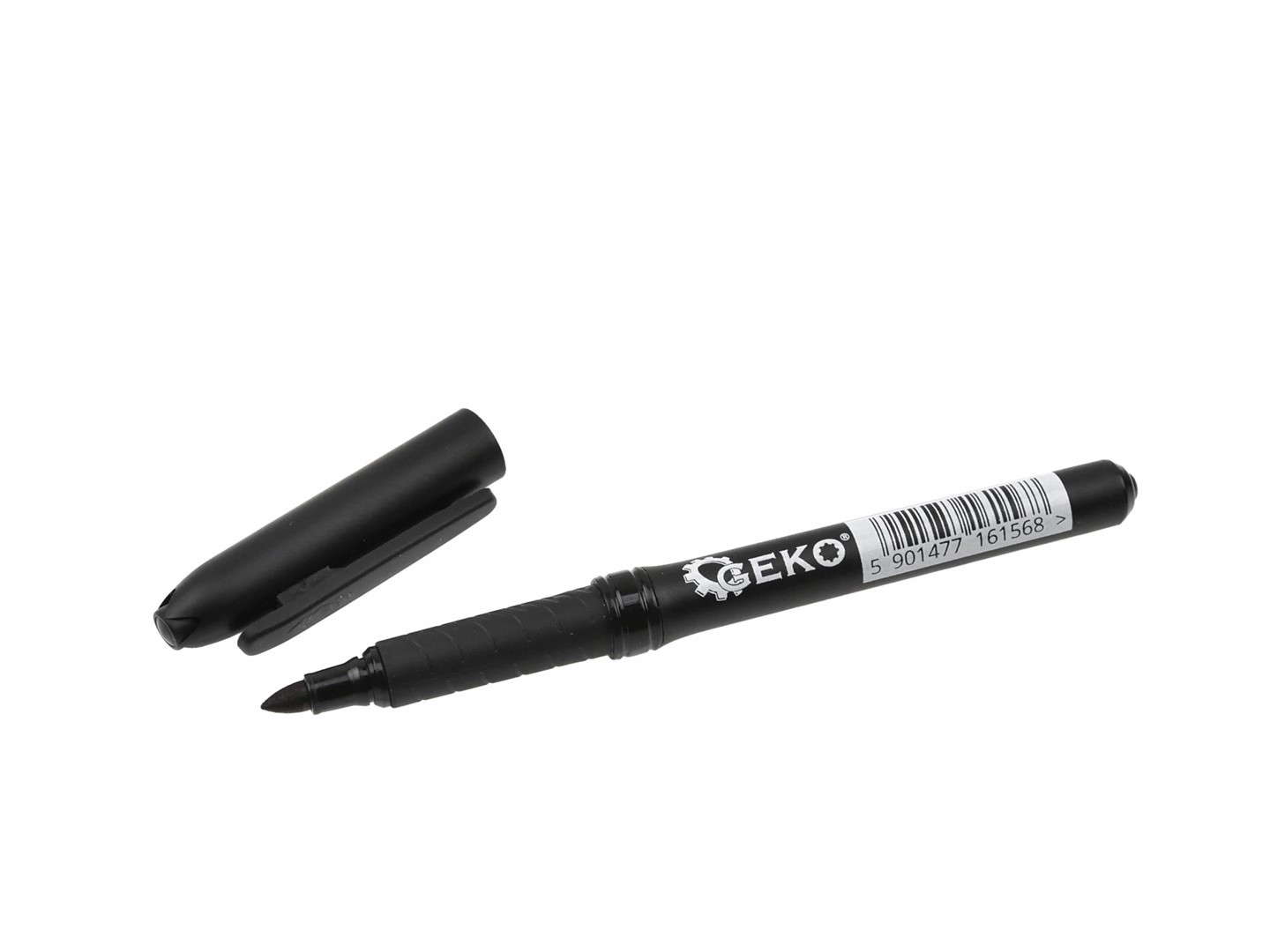 Geko pastāvīgais marķieris G29020, melns, smalks gals, laikapstākļiem izturīga tinte, OSB, plastmasa, keramika, koks, metāls, PVC (G29020)