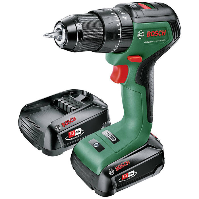 Аккумуляторная дрель UniversalImpact 18V-60 (2x 2.0Ah) 06039D7102 BOSCH (06039D7102)