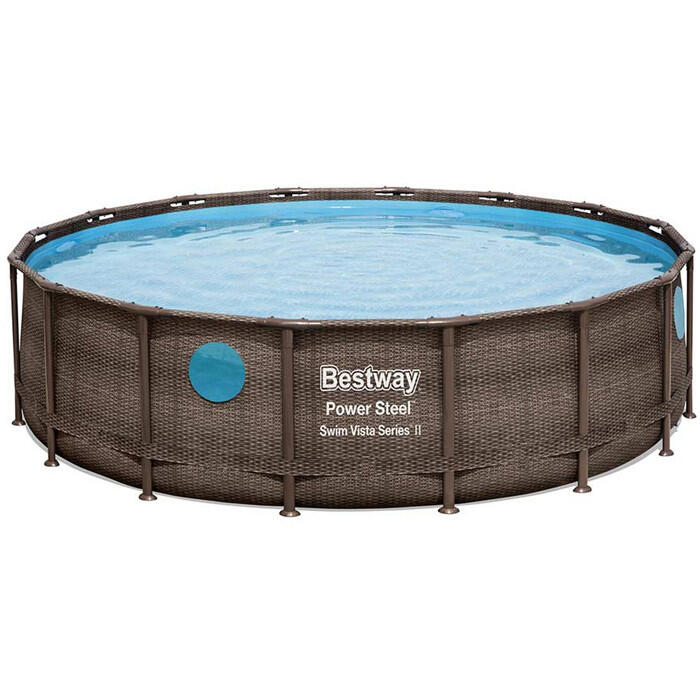 Бассейн Power Steel Swim Vista Series 488x122cm 56725 BESTWAY (56725)