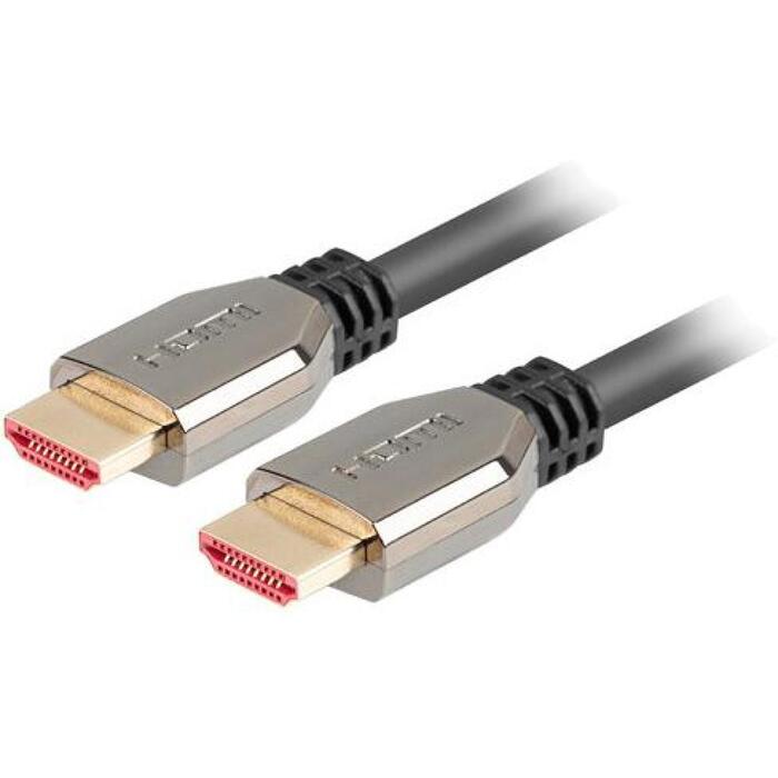 Lanberg CA-HDMI-30CU-0010-BK HDMI kabelis, 1m, 8K@60Hz