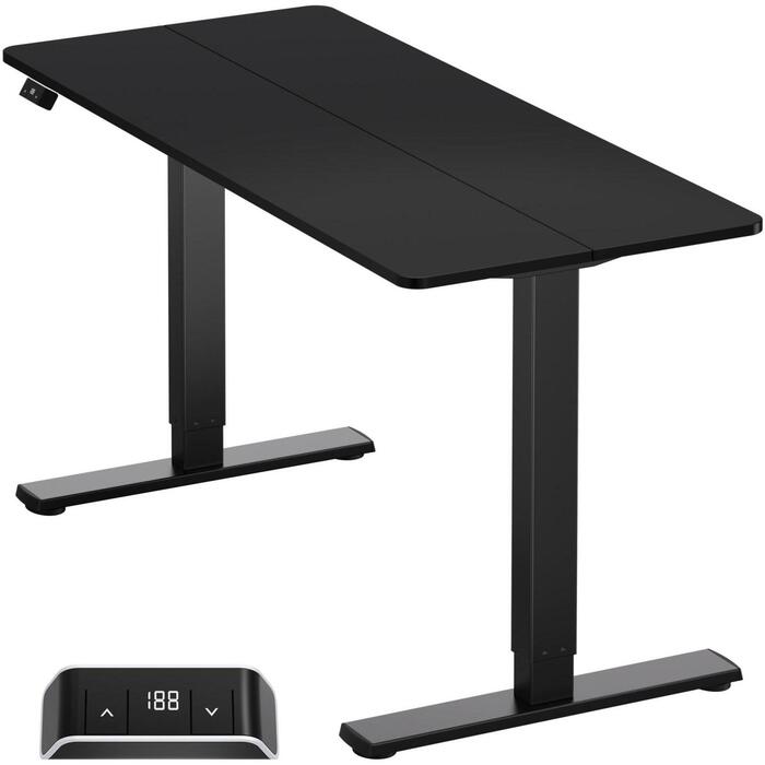 Onkron Компьютерный стол WDT221E-B, 1400 x 600 x 18 мм, 60 кг, 710 - 1180 мм, 25 мм/с, 52.2 Вт, 50 дБ, 100-240 В (WDT221E-B)