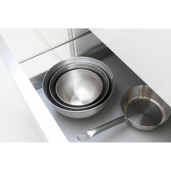 BRABANTIA putošanas bļodu komplekts 3gb, matt steel/black (363900)
