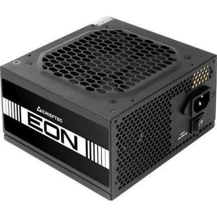 Chieftec barošanas bloks EON ZPU-600S, 600W, ATX 2.3, 80 PLUS, aktīvais PFC, 20+4 pin ATX, 4x SATA, 2x PCIe 6+2 pin, 2x Molex (ZPU-600S)
