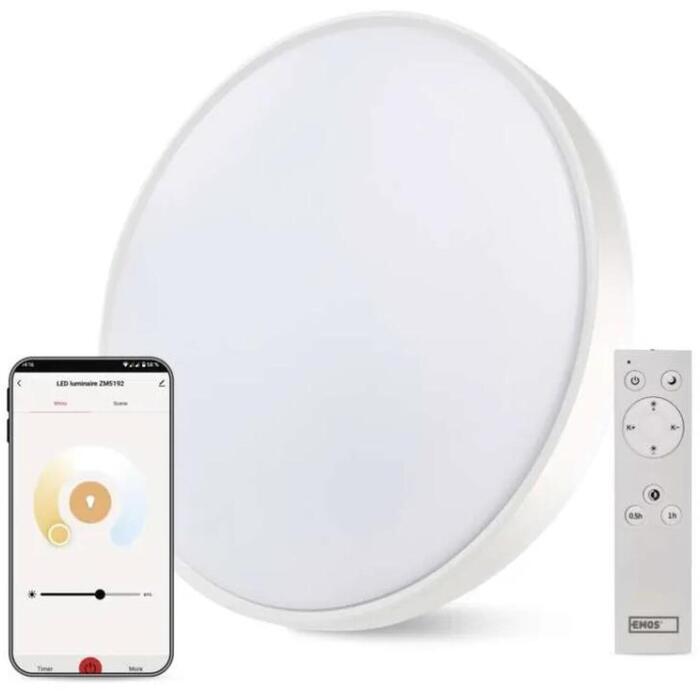 Emos Умный LED светильник ZM5192, 45 W, 2 700–6 500 K, 2 700 lm, Wi-Fi, регулируемый, голосовое управление (ZM5192)