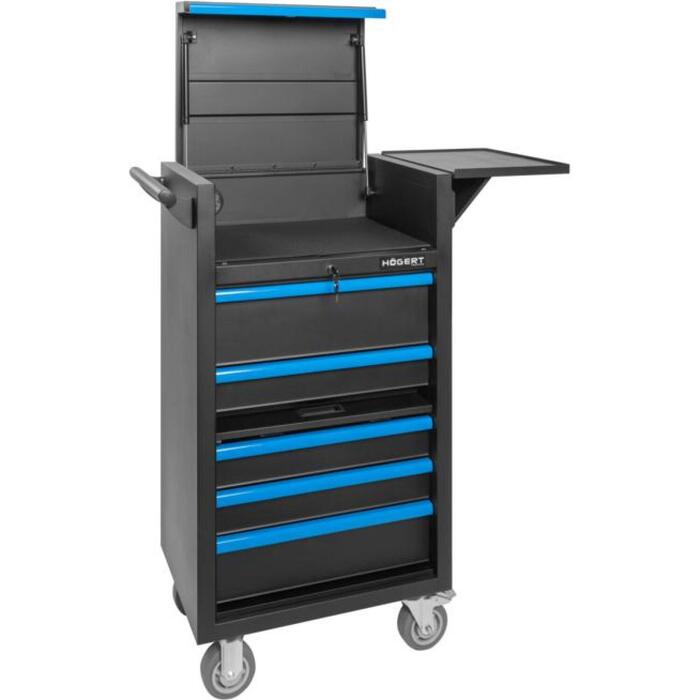 Hogert HT7G576 diagnostikas ratiņi, 5 atvilktnes