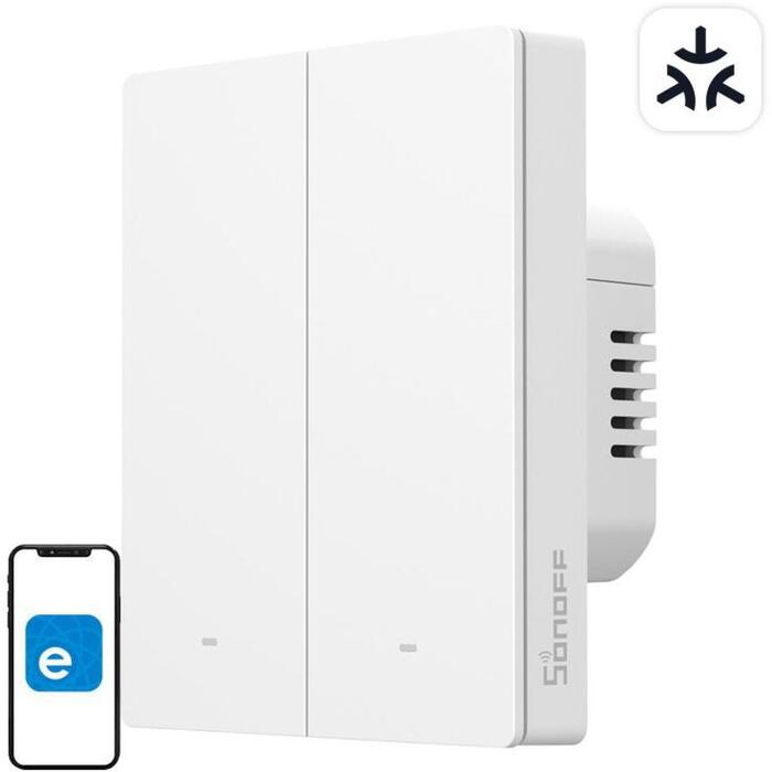 Sonoff viedais gaismas slēdzis M5-2C-80W, 300W/220V