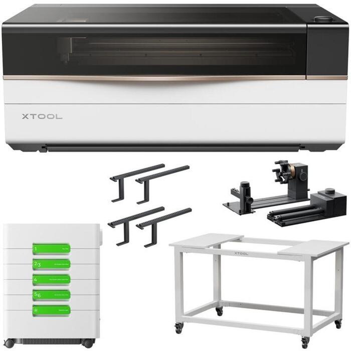 XTool P3-AIO 80W CO2 lāzergravētājs, 610x1300mm