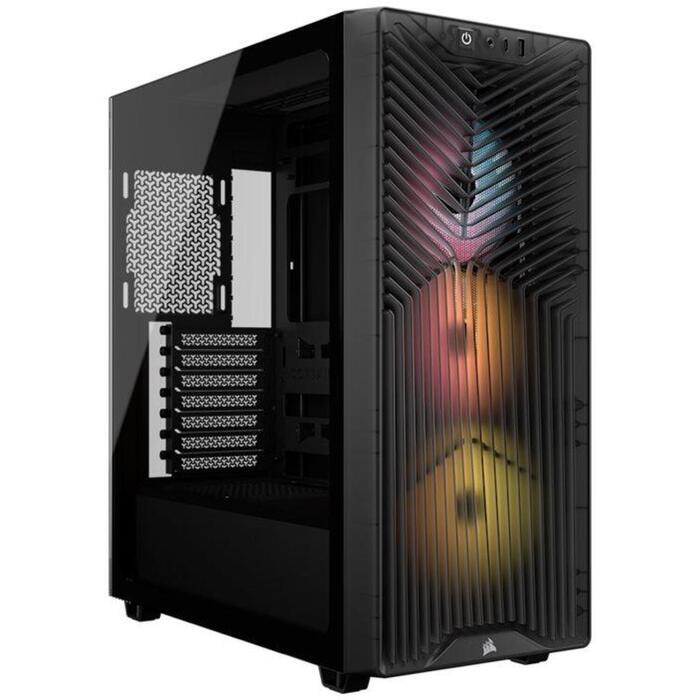Corsair 3200D RS ARGB корпус, CC-9011346-WW, ATX, 165мм, 400мм, 180мм, 7 слотов, 1x3.5", 2x2.5", USB-C, закаленное стекло (CC-9011346-WW)