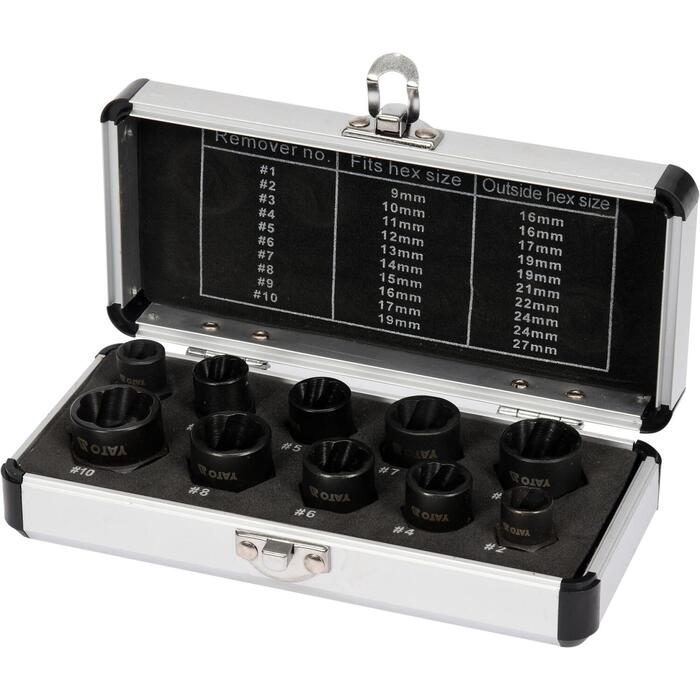 Yato uzgriežņu ekstraktoru komplekts YT-06031, 10