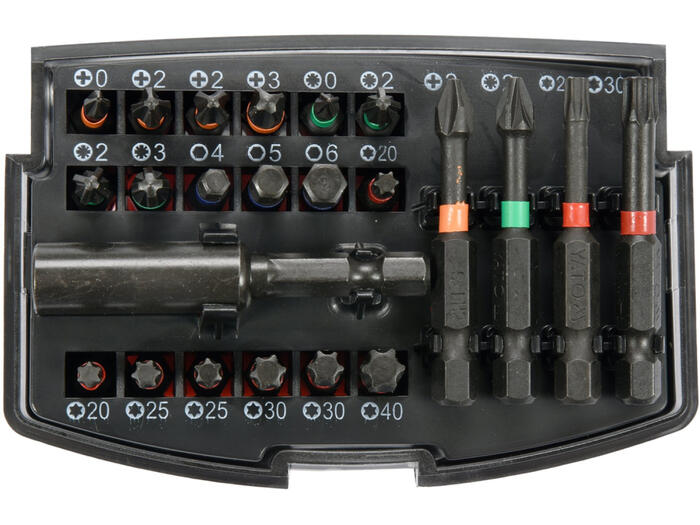 Yato triecienuzgaļu komplekts YT-04621, 23 gab