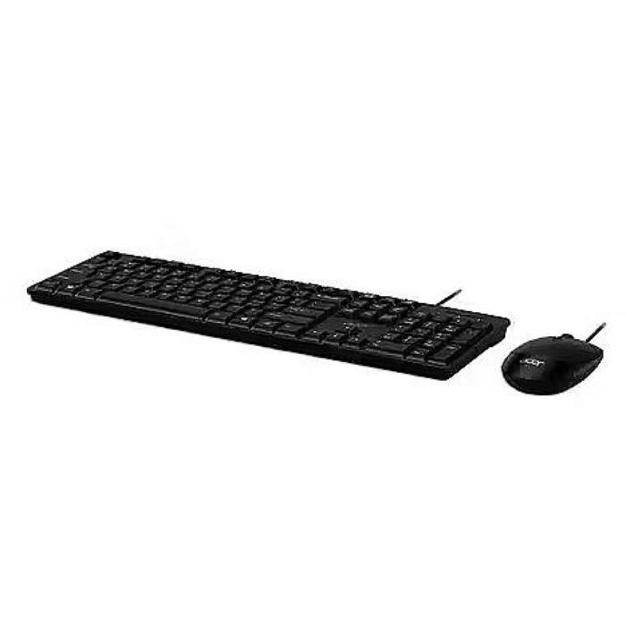 Acer Tastatūras un peles komplekts AAK400 GP.ACC11.03L, 0.60kg, Vadu savienojums, Melna, 1 pcs (GP.ACC11.03L)