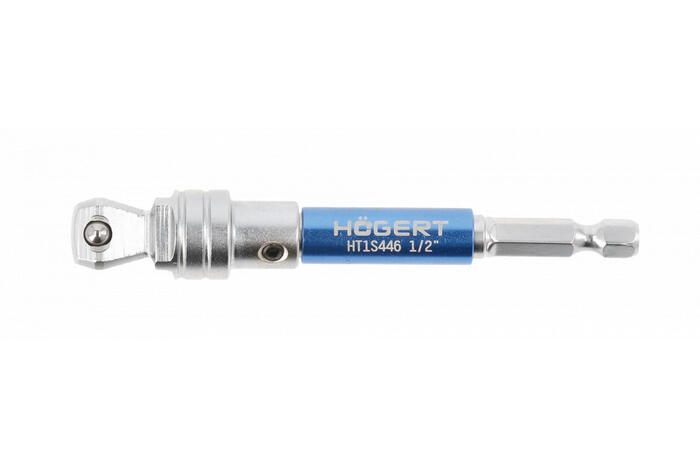 Hogert HT1S446 adapteris, 1/2", 1/4", 100mm
