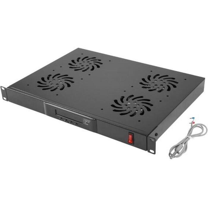 Lanberg Ventilācijas panelis LCD 1U AK-1503-B