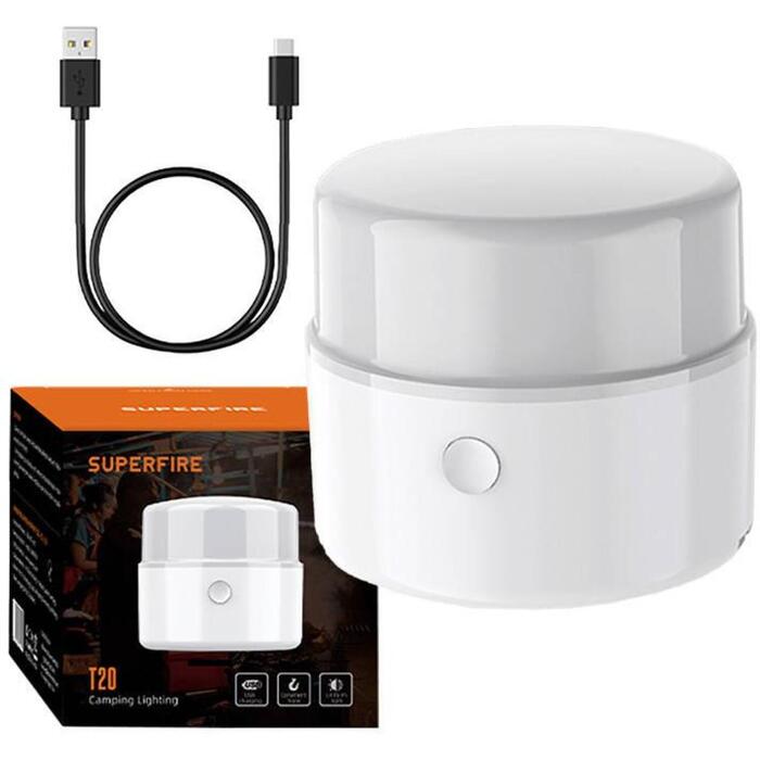 Superfire Lampa T20, 180lm, USB, 1200mAh