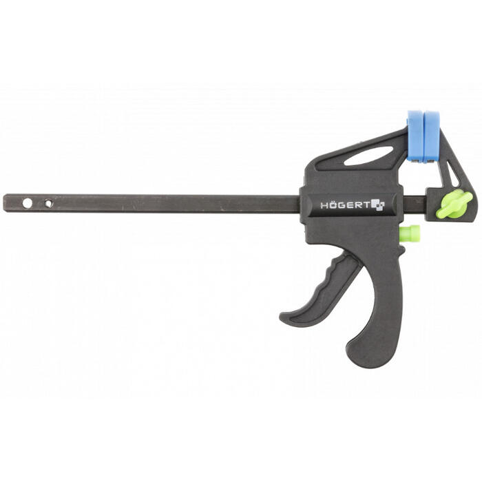 Hogert Skavas ar sprūdratu HT3B940, 900mm, 63mm, F forma, tērauds, plastmasa, ātra regulēšana (HT3B940)