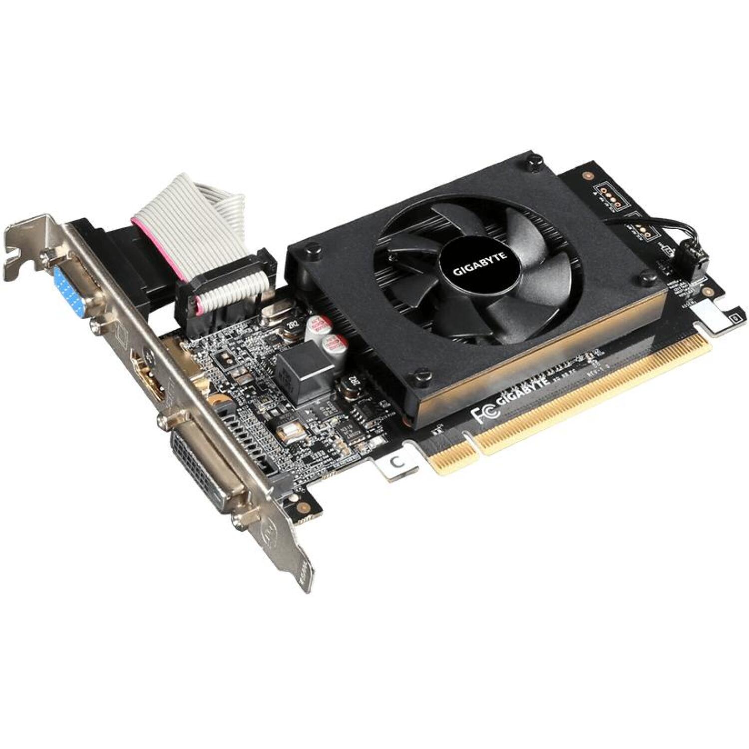 Gigabyte Videokarte GV-N710D3-2GL 2.0, 2 GB, DDR3, DVI-D 1, HDMI 1, PCIe 2.0, 1600 MHz, 954 MHz (GV-N710D3-2GL 2.0)