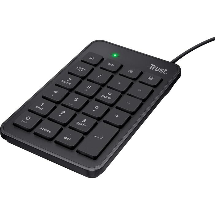 Trust Klaviatūra numuriskā 22221, USB, 23