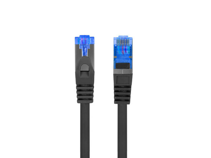 Lanberg Patchcord Cat.6A S/FTP LSZH CCA Fluke Passed | PCF6A-10CC-1000-BK | 10 m (PCF6A-10CC-1000-BK)