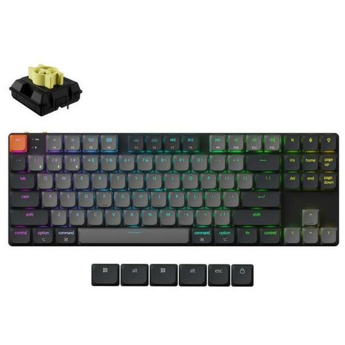 Keychron klaviatūra K1X-B4, 80% TKL, RGB