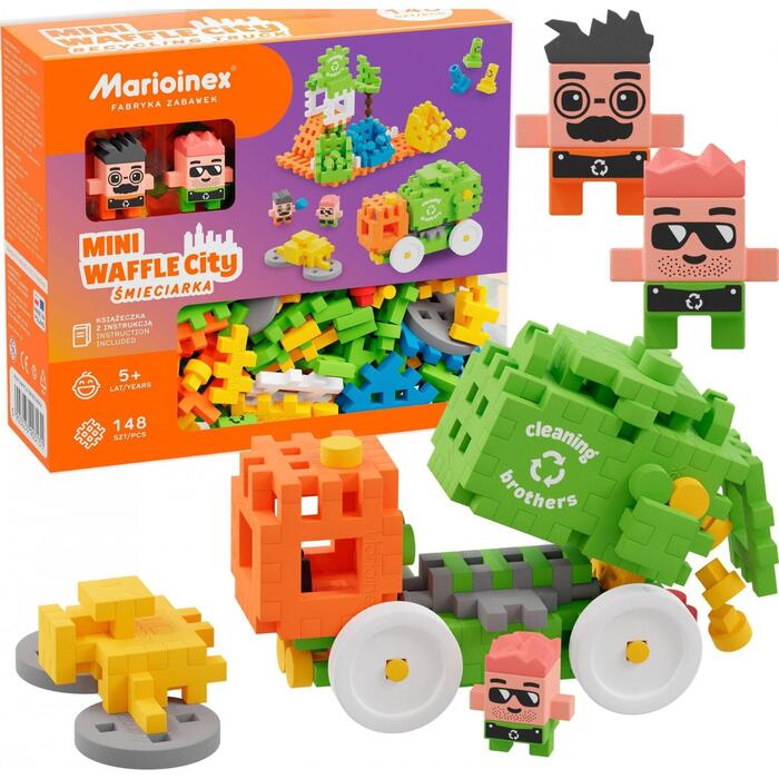 Marioinex Mini Waffle City Atkritumu šķirošanas