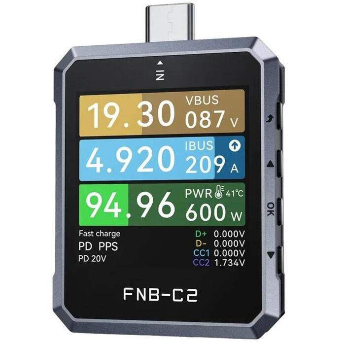 Fnirsi FNB-C2 USB testeris, 20 bitu