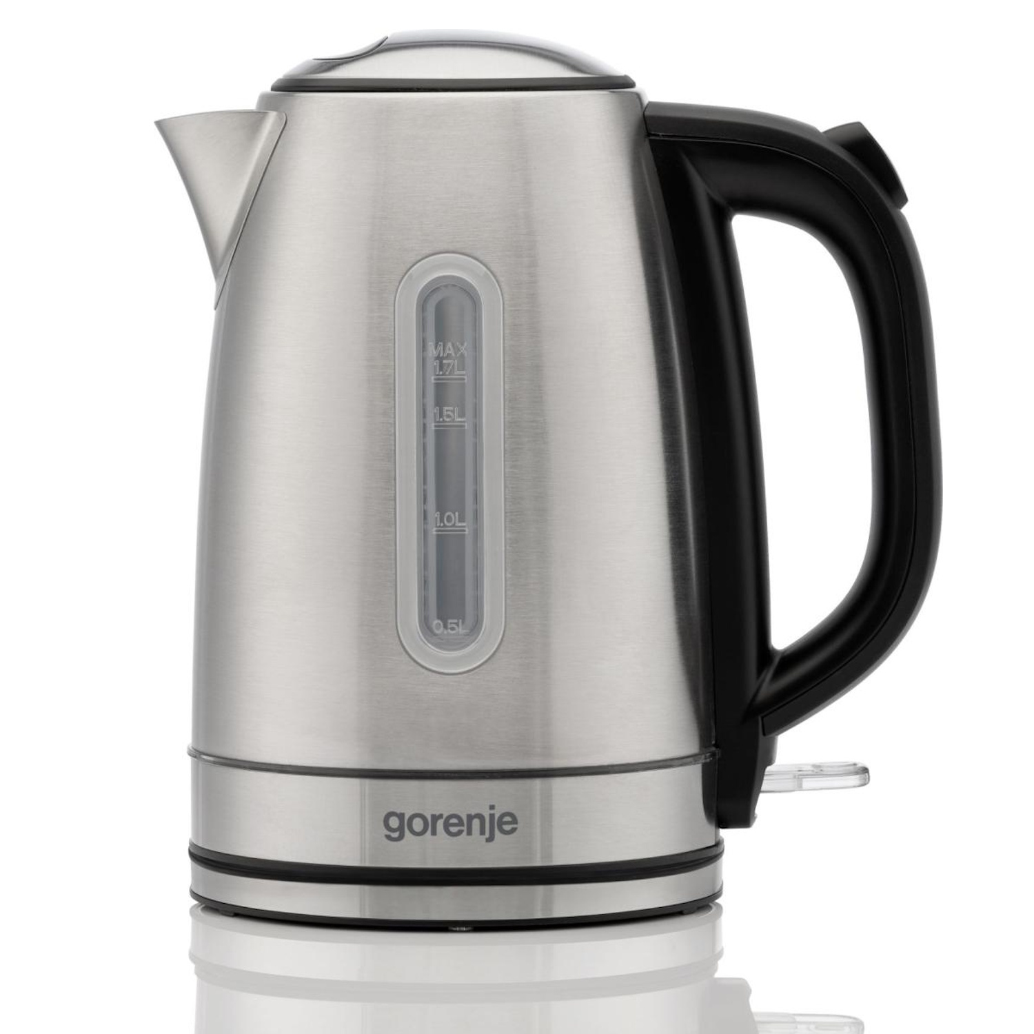 Gorenje K17DS электрический чайник для кипячения воды 2200W 1.7L 360° база автоотключение нержавеющая сталь (K17DS)