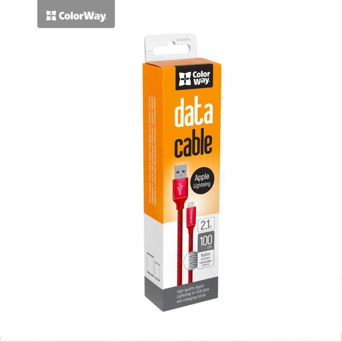 Colorway Datu kabelis CW-CBUL004-RD, 1m, 2