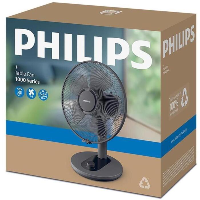 PHILIPS 1000. sērijas galda ventilators, melns