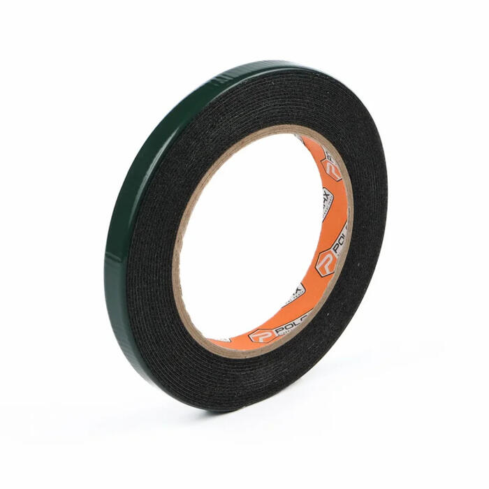 Divpusējā līmlente mīksta, melna 12mm x