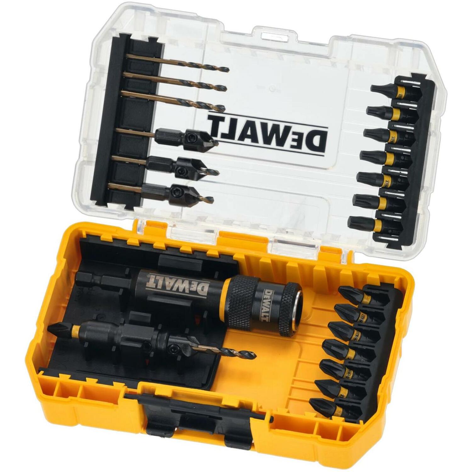 Dewalt Flip And Drive набор DT70779T-QZ, 25 шт., ударопрочный, быстрая замена, модульный дизайн (DT70779T-QZ)