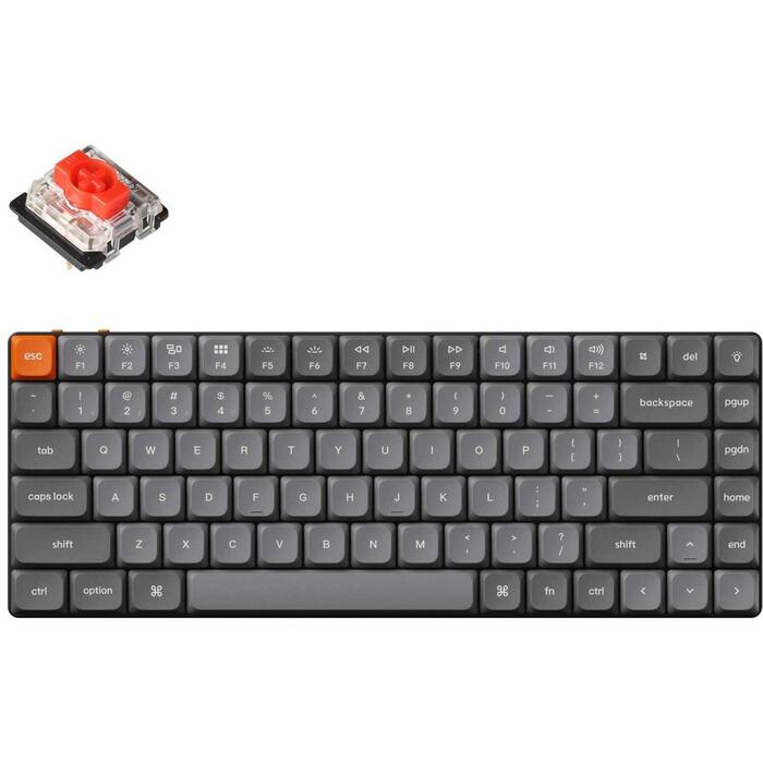 Keychron klaviatūra K3M-B1, 75% forma, 84