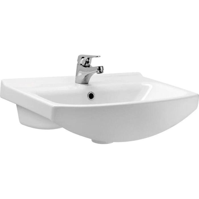 Cersanit Ванная Раковина Cersania New 50 6615553, 50.5x38.5cm, керамика, центральный смеситель, сливное отверстие (6615553)