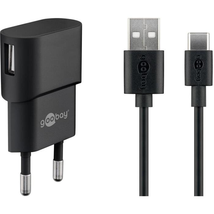Goobay адаптер питания 45298, 5 Вт, 1 м кабель USB-A на USB-C (45298)
