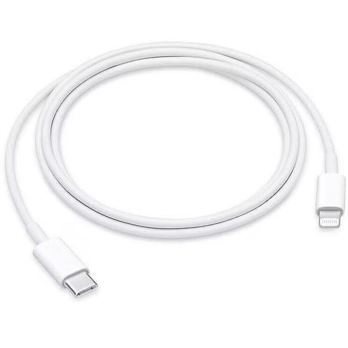 Apple USB-C–Lightning кабель MUQ93ZM/A, 1 м, белый, USB 2.0, быстрая зарядка (MUQ93ZM/A)