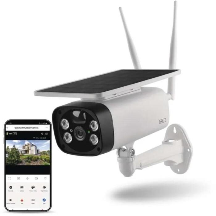 Emos IP камера МОДЕЛЬ H4056, 110°, IP44, 8800 мАч, 3,5 Вт солнечная панель, настенное крепление, ночное видение (H4056)