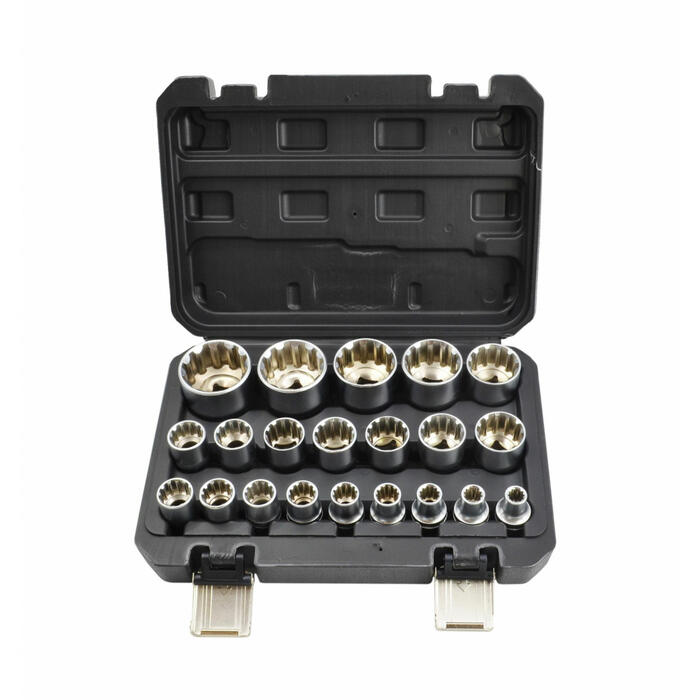1/2" Spline uzgriežņu atslēgu komplekts 21