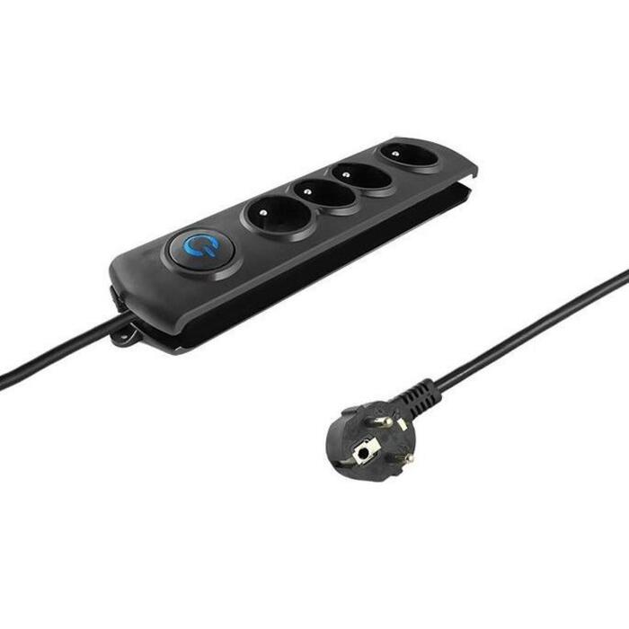 Qoltec 50104 sprieguma stabilizators, 4 ligzdas