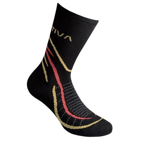 Zeķes Sky Socks, izmērs: S, Black/Yellow
