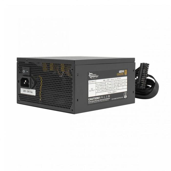 White Shark GPSU-B600S Colonel 600W 80+