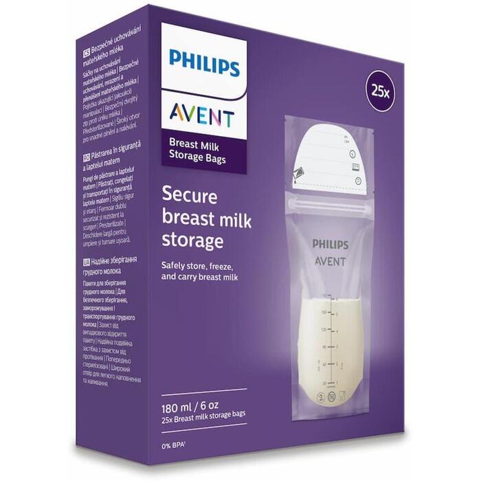 Philips Avent krūts piena uzglabāšanas maisiņi