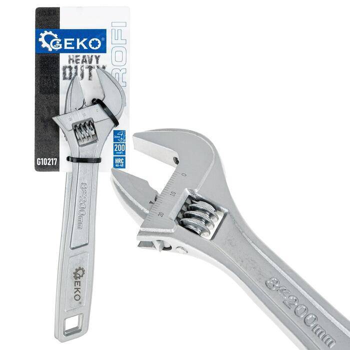 Geko Regulējamais uzgriežņu atslēga G10217, 200