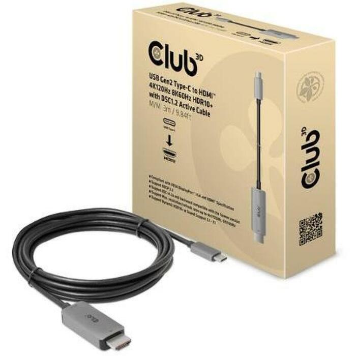 Club3D Video kabelis adapteris CAC-1587 USB