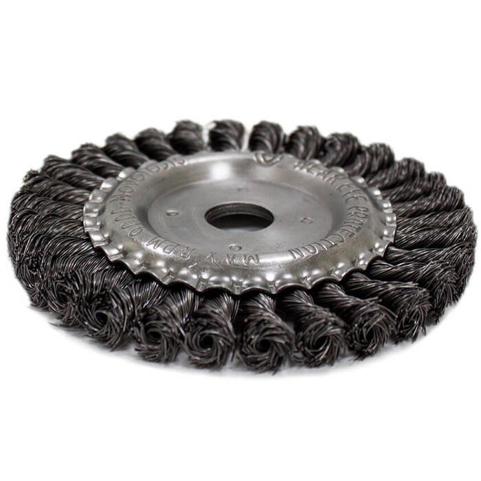 Diskveida birste M14 175mm, pīti tērauda sari NOVOABRASIVE (NTWWB17522ST)