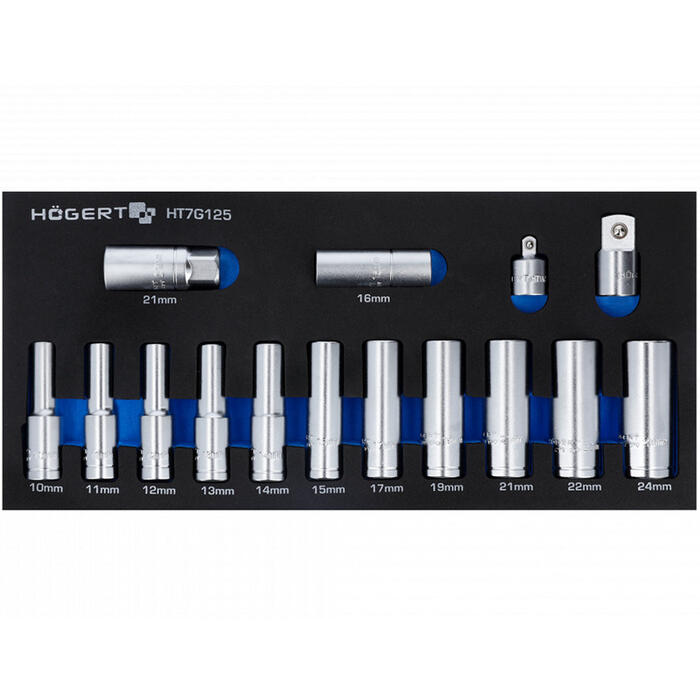 Hogert Instrumentu komplekts HT7G125, 14gab., 1/2"