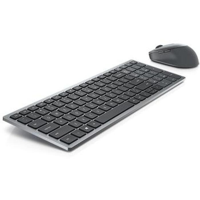 Dell Klaviatūra un pele KM7120W, bezvadu, Bluetooth 5.0, 7 taustiņi, QWERTY, krievu, Titan pelēka (580-AIWS)