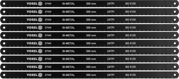 VOREL 27545 Bimetāla zāģa asmeņu komplekts