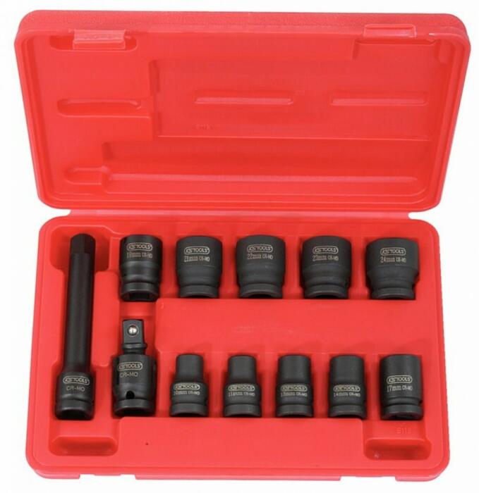 Triecienmuciņu komplekts 1/2" 10 - 24