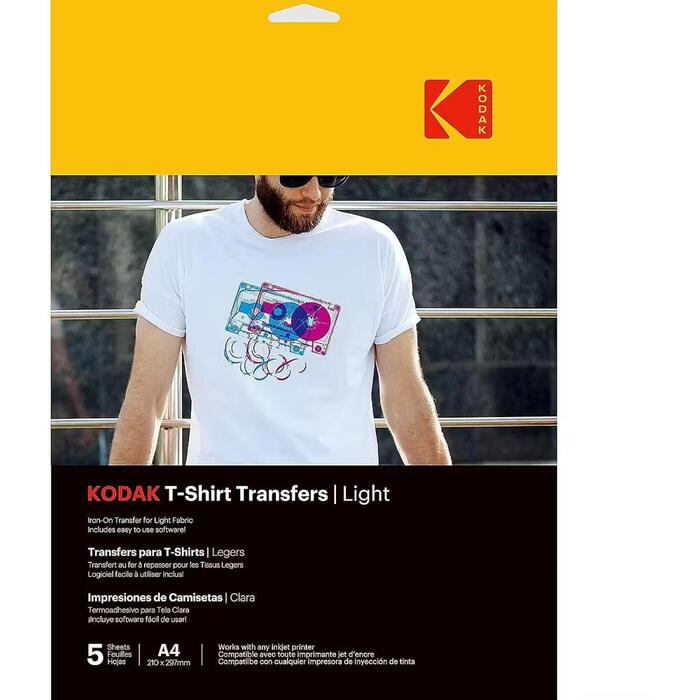 Kodak T-Shirt Transfers Light 5pcs (3510560) (3510560)