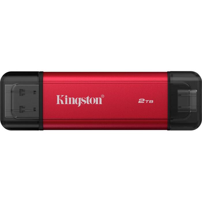 Kingston Dual Портативный SSD SPSD/2TB, 2000 GB, USB 3.2 Gen 2, скорость чтения 1050 MB/s, скорость записи 950 MB/s (SPSD/2TB)