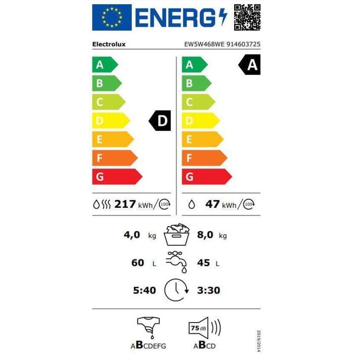 Electrolux veļas mašīna ar žāvētāju EW5W468WE